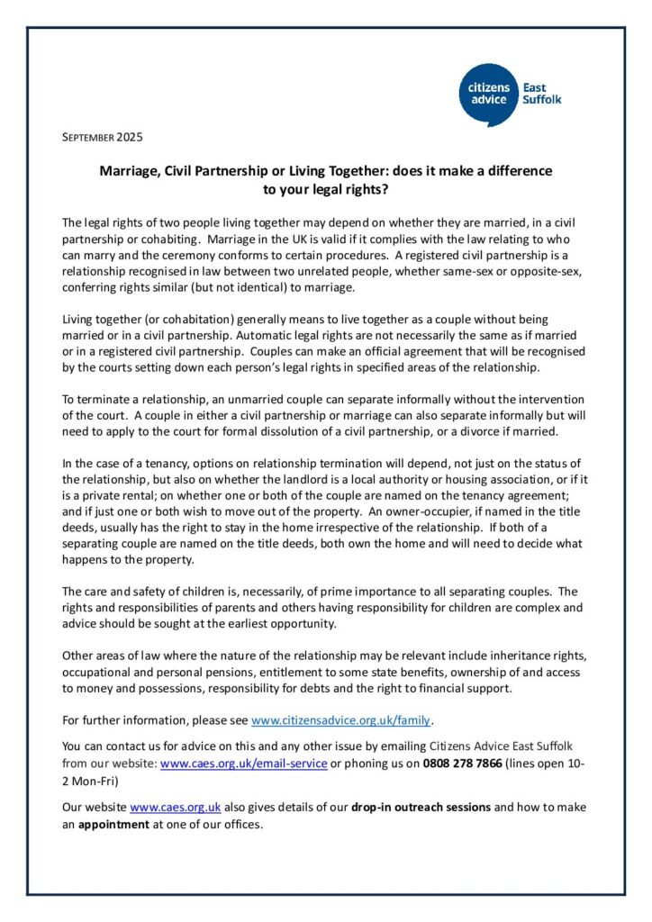Legal rights MarrCPCohabit Sept 2025 1 pdf