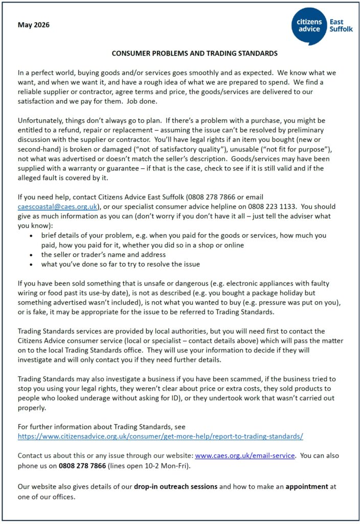 Consumer Trading May 2026
